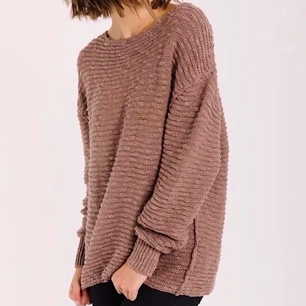 Free People menace solid tunic sweater